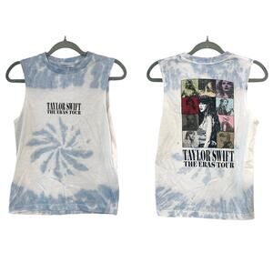 TAYLOR SWIFT Eras Tour Tie Dye Graphic Muscle Tank Tee - Youth Medium/Women’s XS